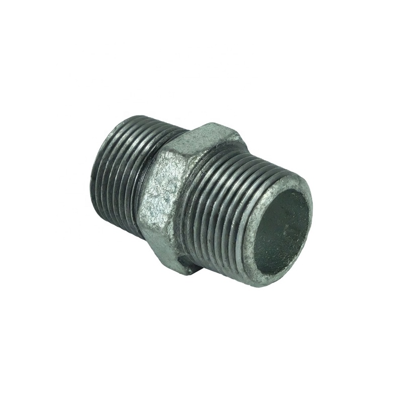 DKV GI Hex Nipple Galvanized Malleable