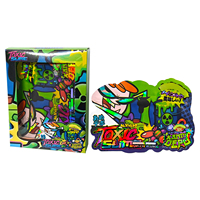 Sacs Mylar personnalisés imprimés découpés à l'emporte-pièce avec fermeture éclair pour herbes sèches et fleurs, 3.5g 7g 14g 28g, anti-odeur, refermables, avec fenêtre PET, emballage combiné en boîte