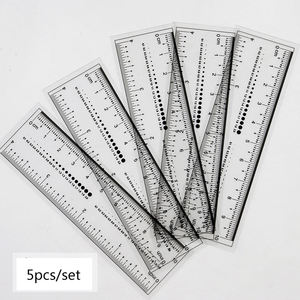 5 pièces/ensemble Nail Art ruban à mesurer règle souple autres fournitures pour ongles presse sur ongles règle de <span class=keywords><strong>mesure</strong></span> de pointe - Product Image 4