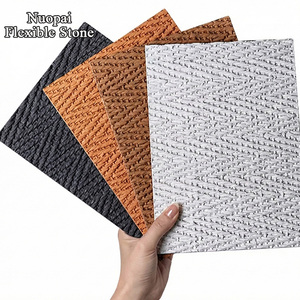Panel de Pared de Lino Nuopai, Tejido con Patrón, Flexible, Ultrafino, Suave, Tipo Piedra, para Uso en Interiores y Exteriores - Product Image 1