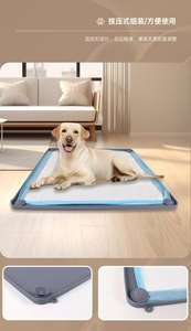 Soporte Reutilizable <span class=keywords><strong>para</strong></span> Almohadillas de Orina <span class=keywords><strong>para</strong></span> Mascotas, Bandeja de Entrenamiento de Silicona, Impermeable, Antideslizante, Fácil de Limpiar, <span class=keywords><strong>para</strong></span> Uso en Interiores y Exteriores - Product Image 2