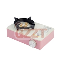 Réchaud de Camping Portable au gaz Butane vert jaune rose, réchaud de Camping d'extérieur, réchaud pliant à gaz Portable