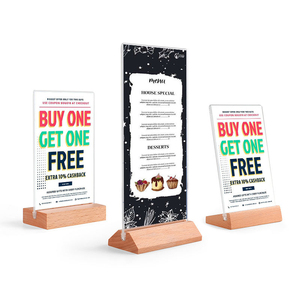 Bàn acrylic có xu hướng menu giữ dấu - Product Image 1