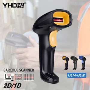 USB 1D Qr Barcode Scanner Handheld kabelgebundener CCD-Barcode-Leser unterstützt Bildschirm-Scan UPC-Barcode-Leser für Warenlagerbibliothek