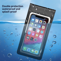 Sac de téléphone étanche pour vélo, en nylon 840D, avec écran tactile, support pour guidon de vélo, 360 °   Support de téléphone rotatif et fin pour smartphones de 6 pouces
