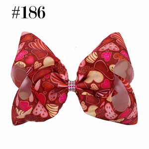 8นิ้วโบว์ติดผมบูติกวันวาเลนไทน์พร้อมตัวหนีบจระเข้ <span class=keywords><strong>jojo</strong></span> หัวใจรักใหญ่เครื่องประดับคลิปใหญ่ - Product Image 4
