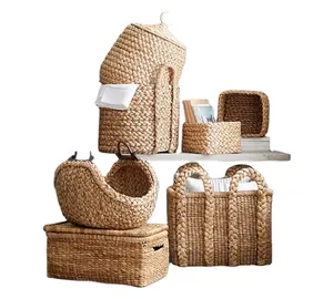 Atacado Vietnamita Ecofriendly Handmade Seagrass Basket em diferentes tipos