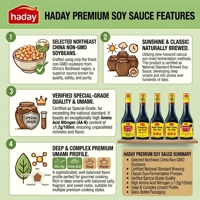 Sauce soja chinoise Haday 500 ml x 12 bouteilles, brassée naturellement, approvisionnement en vrac pour la restauration, utilisation en restaurant, OEM, marque privée