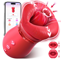 5-in-1 Mund-Saug-Vibrator Rose Sexspielzeug Saugvibrator Erotikspielzeug Neue APP Anal-Klitoris-Nippel-Vibrator Erwachsenen-Sexspielzeug für Frauen