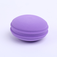 Vente flash : éponges de maquillage professionnelles en velours en forme de macaron, sans latex, poudre cosmétique pour femmes et filles, services de fabrication