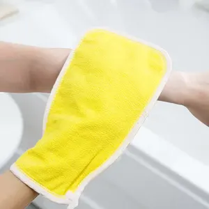 Одиночная вискозная Очищающая перчатка, отшелушивающая перчатка для тела, марокканская перчатка для ванны, скребок для ухода за кожей, отшелушивающая перчатка