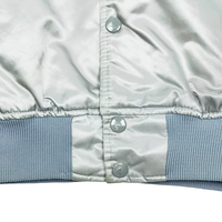 Veste universitaire personnalisée en satin brodée, style baseball, basketball, bomber, vintage, manteau scolaire américain, streetwear, OEM