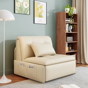 Sofá Cama Plegable de Cuero de Lujo Moderno, Venta al por Mayor de Fábrica, con Almacenamiento, Sofá Eléctrico para Dormitorio y Sala de Estar - Product Image 3