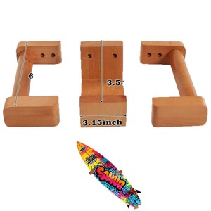 Soporte de Pared para Tabla de Surf de Madera Maciza, Ajustable de 3.15 Pulgadas, Multiusos - Product Image 1