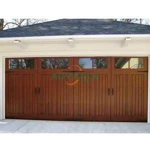 Porte de garage commerciale 14x12, porte de garage <span class=keywords><strong>240x260</strong></span>, kit de porte de garage 16x7, porte de garage sans cadre, porte de garage en aluminium à 4 panneaux arqués de 16' - Product Image 1
