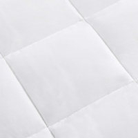 Couette alternative blanche For Basics, garnissage en laine, avec languettes d'angle, lavable en machine, taille King, toutes saisons, 102 x 90 pouces