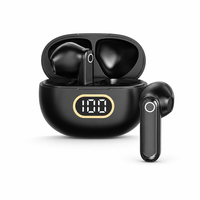 Digital Display for 5.3 JL TWS Wireless Earbuds IPX5 Water Resistant 4-5 Hours Music 4 Hours Call Active Noise