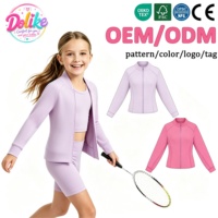 Ropa Deportiva Personalizada para Niñas, Chaquetas de Entrenamiento, Conjunto de Dos Piezas, Ropa de Bádminton, Yoga, Gimnasio, Ropa Deportiva