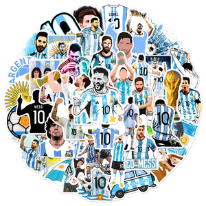 50 pezzi King of Football Super Star gost <span class=keywords><strong>Messi</strong></span> Graffiti Stickers per telefono Laptop vinile calcio sport Sticker - Product Image 2