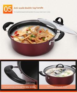 3-Piece Non-Stick Kitchen Cookware Set Metal Cooking <b>Pot</b> and Pan Set for Household Use - Product Image 2