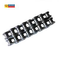 Cadena de Rodillos de Acero al Carbono Estándar 08B-3 de Alta Calidad QJ, Cadena de Transmisión de Placas, Certificación ISO9001, Resistencia a la Tracción de 47.6kN