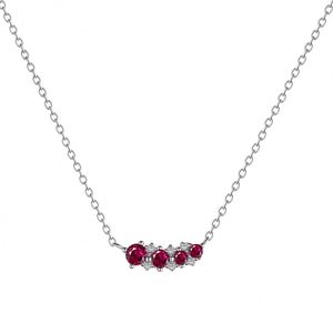 ดีไซน์หรูหราจาก Dylam เครื่องประดับสำหรับผู้หญิง เงินแท้ 925 ชุบโรเดียม ทอง 18K ประดับด้วยเพชรคิวบิกเซอร์โคเนีย 5A สร้อยคอพร้อมจี้ - Product Image 1