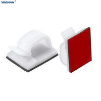 Attaches-câbles en plastique écologiques autocollants, serre-câbles, fixations pour fils, attaches pour câbles USB, pour la maison, le bureau et la voiture