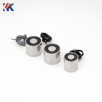 Electroimán Redondo de Fabricante Original KK-P8/20, Electroimán de Retención de 12V 24V CC, Electroimán de Elevación Autoadherente