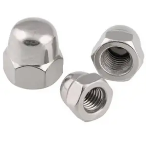 carbon steel zinc plated GB923 DIN1587 cap nut
