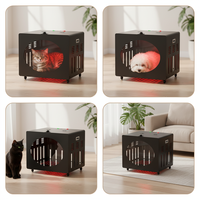 GLPE Jaula de Terapia de Luz Roja de Última Generación para Perros y Gatos PT-LC200, Gran Capacidad de 32 kg, Caja de Curación para Mascotas con LED Infrarrojos UV de 630nm y 850nm