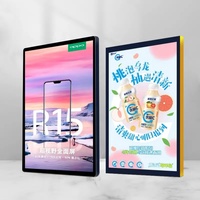 Kotak Lampu Bingkai Aluminium Kelas Komersial A0 A1 A2 A3 A4 Bingkai Poster Magnetik Kotak Lampu Iklan