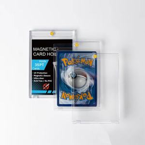 Oferta Especial: Estuche de Plástico Vacío de 35pt para Tarjetas Coleccionables con Acabado Transparente/Esmerilado para Tarjetas Deportivas y Pokémon Graduadas - Product Image 3