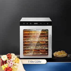 Deshidratador de alimentos de acero inoxidable Industrial comercial 32/48/80/96 bandeja carne fruta vegetal secador - Product Image 1