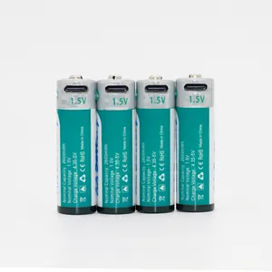 Hot Sale Rechargeable Batteries 1.5V R6 AA USB Lithium Rechargeable Battery OEM ODM Customization