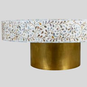 Table basse décorative en os incrusté de qualité export avec des détails artisanaux pour le style d'intérieur à la qualité et au prix d'exportation - Product Image 3