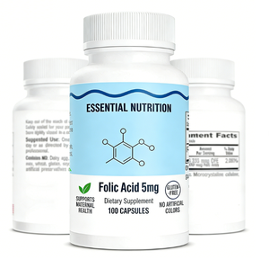 Fabricante de Cápsulas de Ácido Fólico para el Embarazo |   Nutrición Prenatal Certificada por GMP para Mujeres, Suplemento de Dosis Precisa, Marca Blanca - Product Image 1