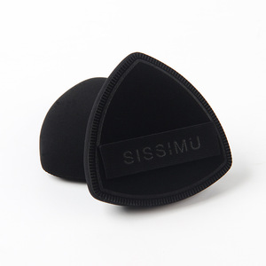 Esponja de Maquillaje Triangular Negra en Forma de Piña de Alta Costura, Esponja para Polvo, Exclusivamente para Base, Doble Cara - Product Image 5