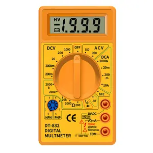 NEW Professional DT832 Digital Multimeter LCD AC/DC Voltmeter Ampere Mete Ohm Tester Multi-function