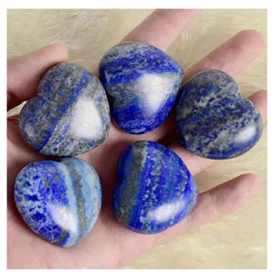 Corazones de Lapislázuli a granel para Sanación con Cristales, Meditación, Piedra del Corazón, Piedra de Bolsillo de Amor - Product Image 1
