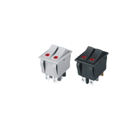Mini interrupteurs à bascule LED à points lumineux 220V 250V AC 20A 16A ON-OFF 2 positions 6P pour voitures IP14