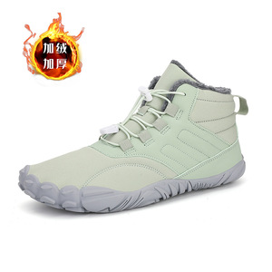 Unisex Winter Snow Boots Ankle Height Round Toe Synthetic Upper Plush Lining Waterproof Anti Slip Rubber Outsole EVA Midsole - Product Image 3