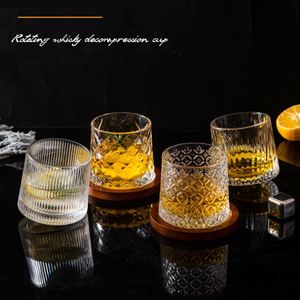 Gobelet en verre rotatif créatif personnalisé pour vin, café et whisky, idéal pour la décompression et la fabrication maison - Vente en gros - Product Image 5