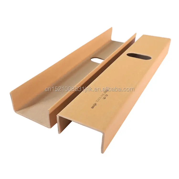Imballaggio a forma di U Pallet Paper Esquineros De Carton Frame protezioni angolari in cartone per la protezione dei mobili