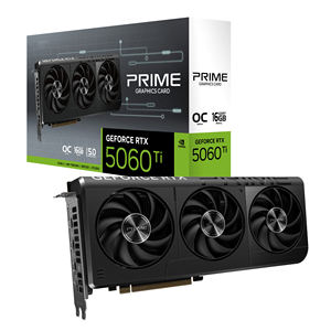 Tarjeta Gráfica para Estación de Trabajo ASUS SFF-Ready Prime GeForce RTX 5060 Ti 16GB GDDR7 OC Edition, Nueva, PCI 5.0, 2.5 Ranuras, Tecnología Axial - Product Image 1