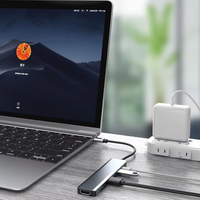 Station d'accueil 7-en-1 en alliage d'aluminium Type-C vers HUB, adaptateur USB pour ordinateur portable – Vente Flash