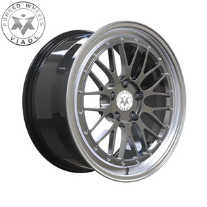 ล้อปลอมแปลงโมโนบล็อค viaol หน้า<span class=keywords><strong>สี</strong></span><span class=keywords><strong>เทา</strong></span> + ลิปสเต็ปขัดเงาพร้อมหมุดย้ำเหมาะสำหรับ BMW 5X120 Audi VW 5x112รุ่นเทสลา - Product Image 1