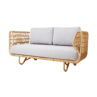 Günstige Outdoor Cane Möbel bezug Garten Set Patio Rattan Sofas Wasserdichter Karton Moderne Sofa Set Möbel Wohnzimmer