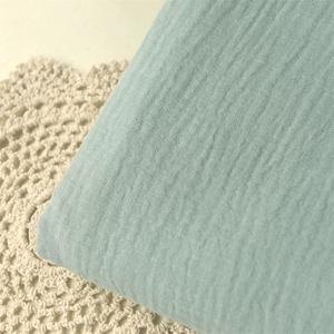 Муслиновая ткань онлайн 40s 40s расчесанная Лучшая цена 100% хлопок Органическая двухслойная марлевая ткань 120 г/м2 135 см ширина легкая - Product Image 3