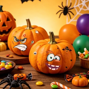 Pegatinas <span class=keywords><strong>de</strong></span> tatuajes temporales creativas <span class=keywords><strong>de</strong></span> <span class=keywords><strong>Halloween</strong></span> con diseño <span class=keywords><strong>de</strong></span> <span class=keywords><strong>cara</strong></span> <span class=keywords><strong>de</strong></span> <span class=keywords><strong>calabaza</strong></span> mate para el Día <span class=keywords><strong>de</strong></span> los Muertos, <span class=keywords><strong>cara</strong></span> <span class=keywords><strong>de</strong></span> fantasma - Product Image 1