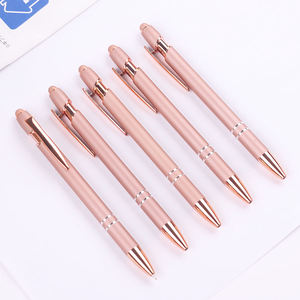 Özel Logo profesyonel kalem tedarikçisi alüminyum Metal kalem OEM promosyon hediye reklam dokunmatik ekran üstün tükenmez kalem - Product Image 6